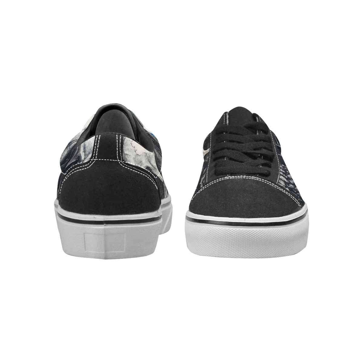 WOMEN'S Skull Roses Lace-Up Canvas Vibrant Chaos Sneakers