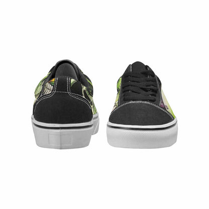 WOMEN'S Rainbow From Skull S Lace-Up Canvas Melting Art Sneakers