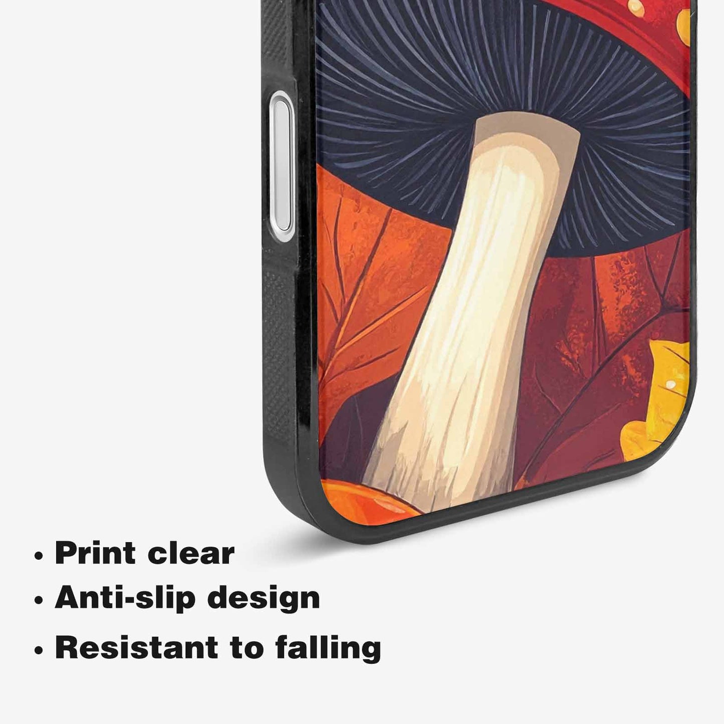 iPhone 16 Case — Bold Autumn Mushroom Bold Autumn Mushroom, Personalized Phone Case