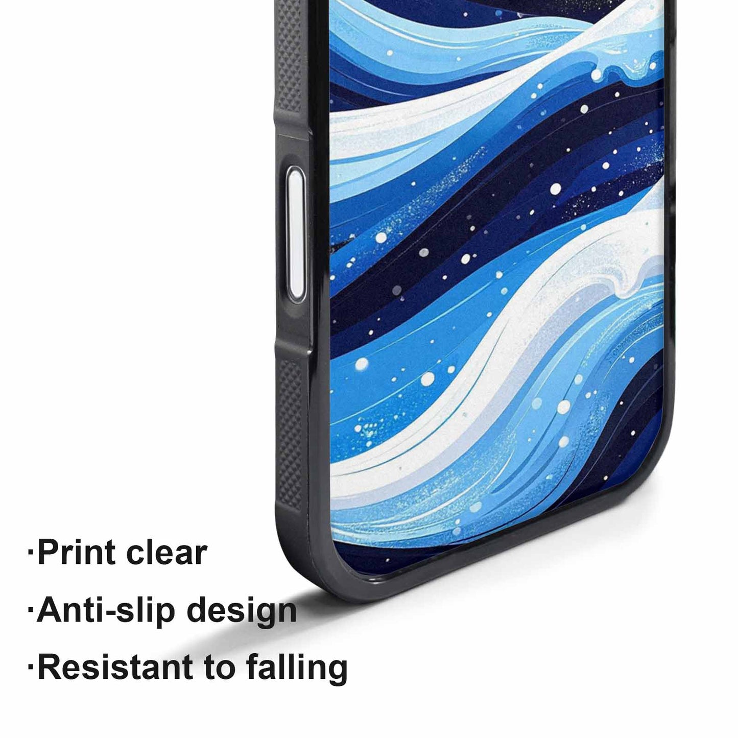 iPhone 17 Pro Max Case — Glossy Winter Wave Cartoon Cute, Original Design Phone Case