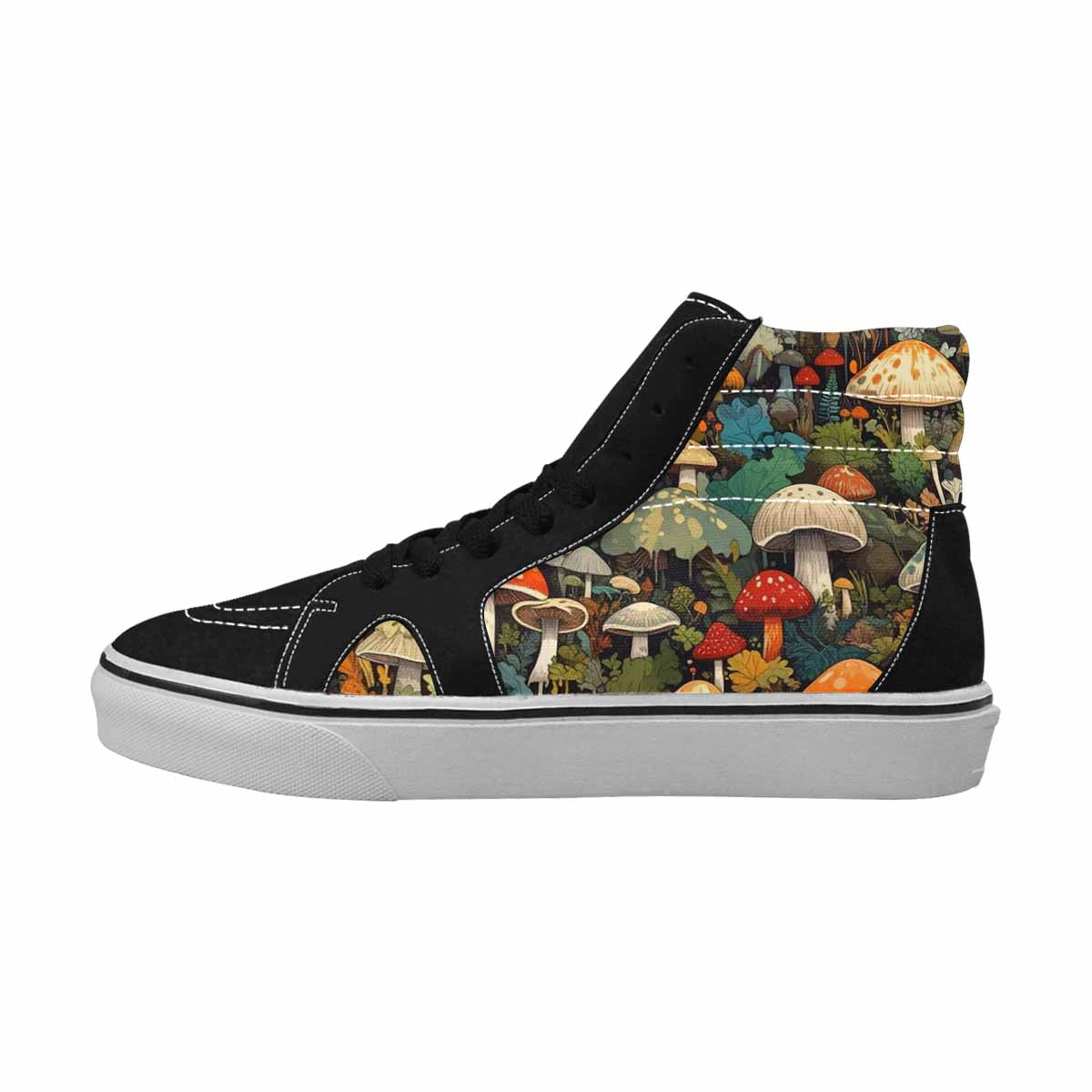 MEN'S Mushrooms  Camo Mushrooms High Top Canvas Aesthetic Custom Shoes