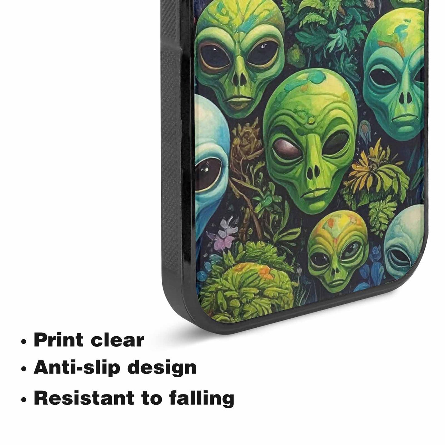 iPhone 15 Case — Aliens Pattern Hundreds Of Sma Ajm, Original Design Phone Case