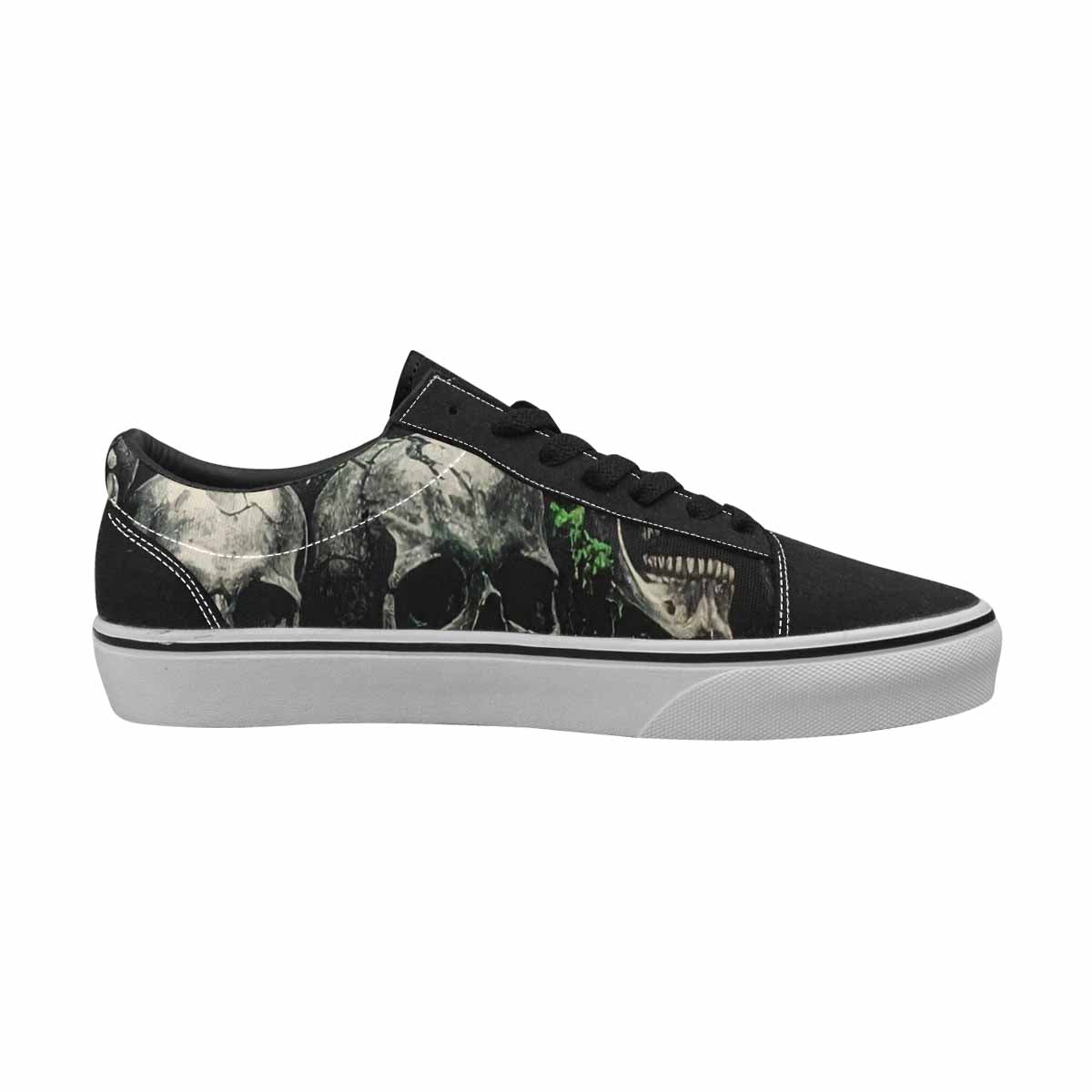 WOMEN'S Rainbow From Skull S Lace-Up Canvas Aesthetic Custom Shoes