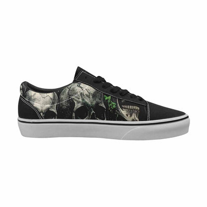 WOMEN'S Rainbow From Skull S Lace-Up Canvas Aesthetic Custom Shoes