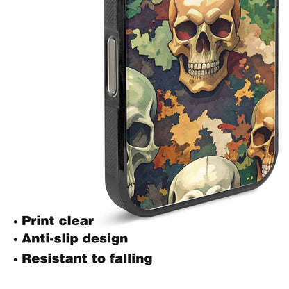 iPhone 15 Pro Max Case — Skulls Camoskulls Pattern Hu A0j, Personalized Phone Case