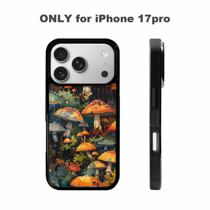iPhone 17 Pro Case — Mushrooms Camomushrooms Patter Camo, Custom Printed Phone Case