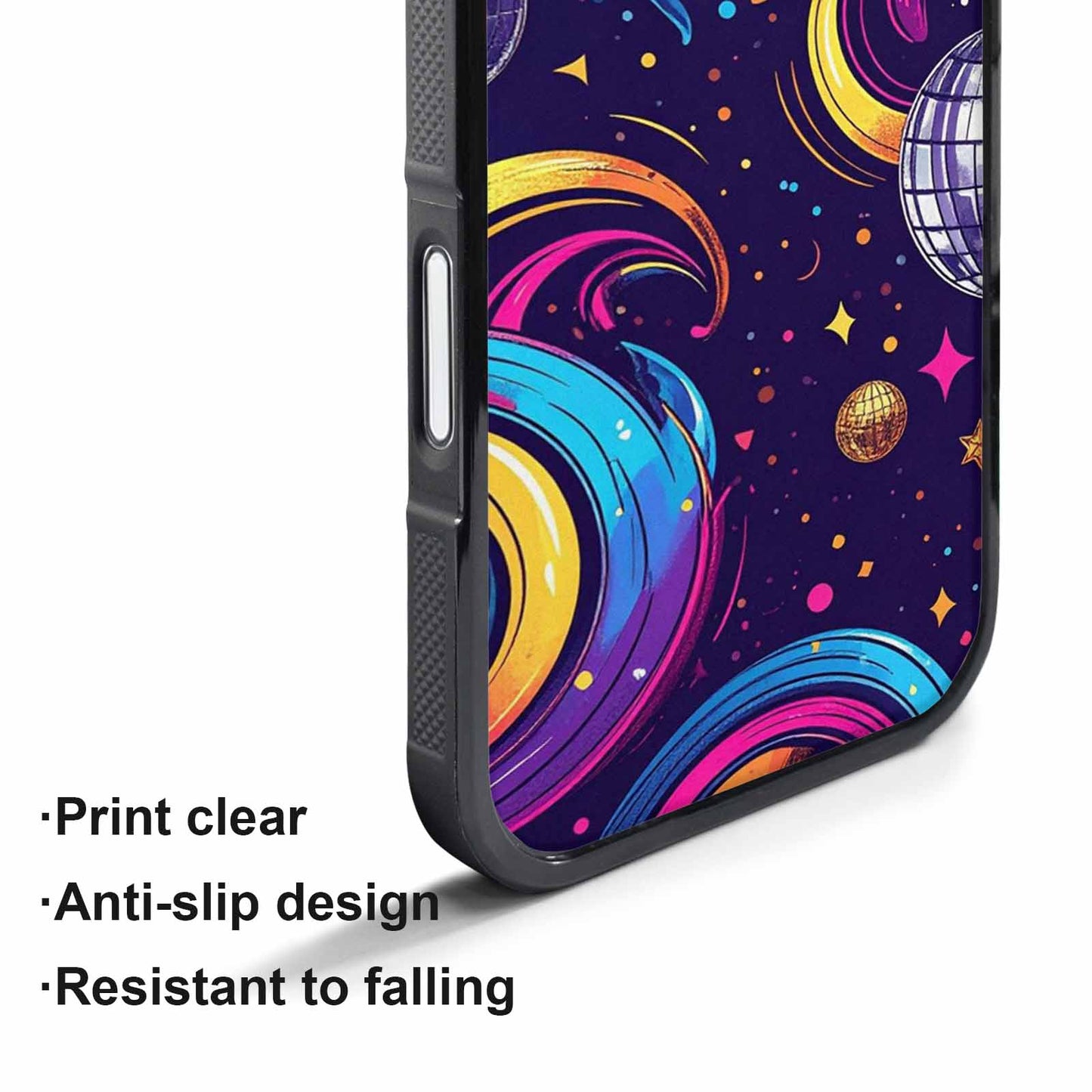 iPhone 17 Pro Case — Disco Cartoon Art Pattern Cartoon Cute, Original Design Phone Case