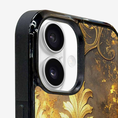 iPhone 16 Case — Klimt Gold Leaf Artwork Pattern, Custom Designed Case Cover