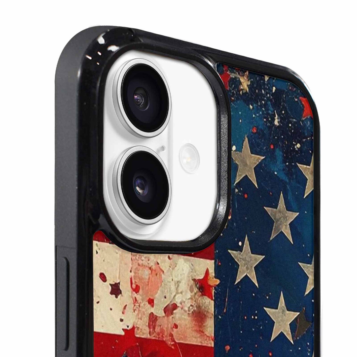 iPhone 17 Case — Patriotic Stars And Stripes Galaxy Space, Custom Designed Case Cover