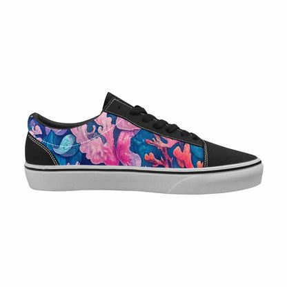MEN'S Fish Scale Coral Canvas Lace-Up Surreal Sneakers