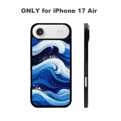 iPhone 17 Air Case — Glossy Winter Wave Seamless Cartoon Cute, Personalized Phone Case
