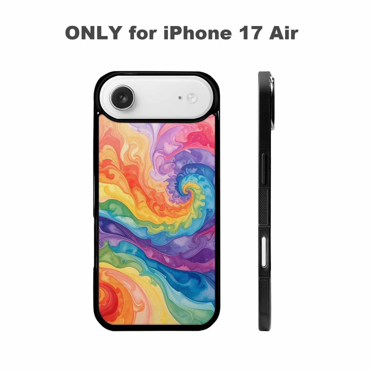 iPhone 17 Air Case — Tie Dye Swirls Tie Dye Tie, Custom Printed Phone Case