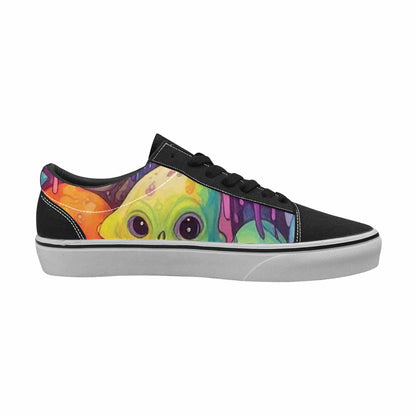 WOMEN'S Aliens  Tie Dye Lace-Up Canvas Cottagecore Sneakers