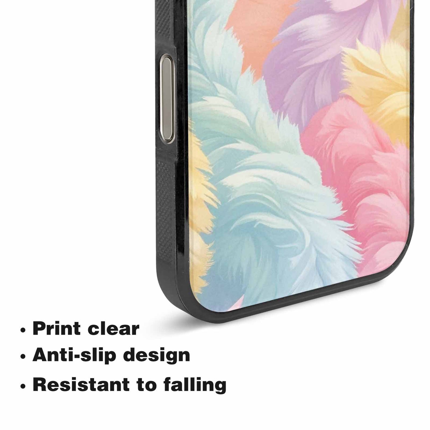 iPhone 16 Pro Case — Zebra Pastel Rainbow, Custom Made Phone Cover