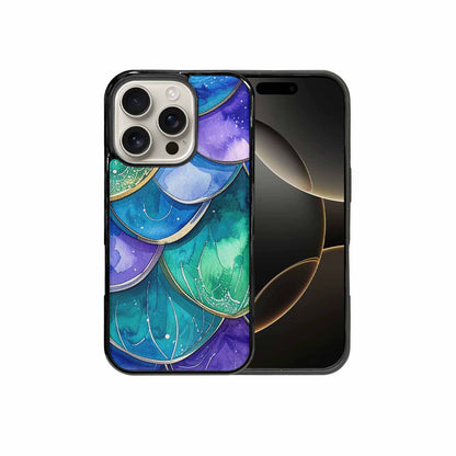 iPhone 16 Pro Case — Mermaid Scale Art Pattern, Personalized Phone Case