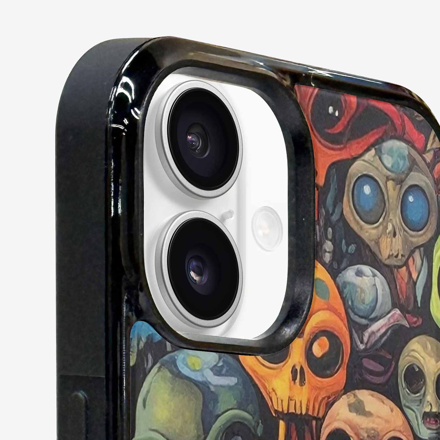 iPhone 16 Case — Aliens Camo Aliens Pattern Hundreds Of, Custom Made Phone Cover