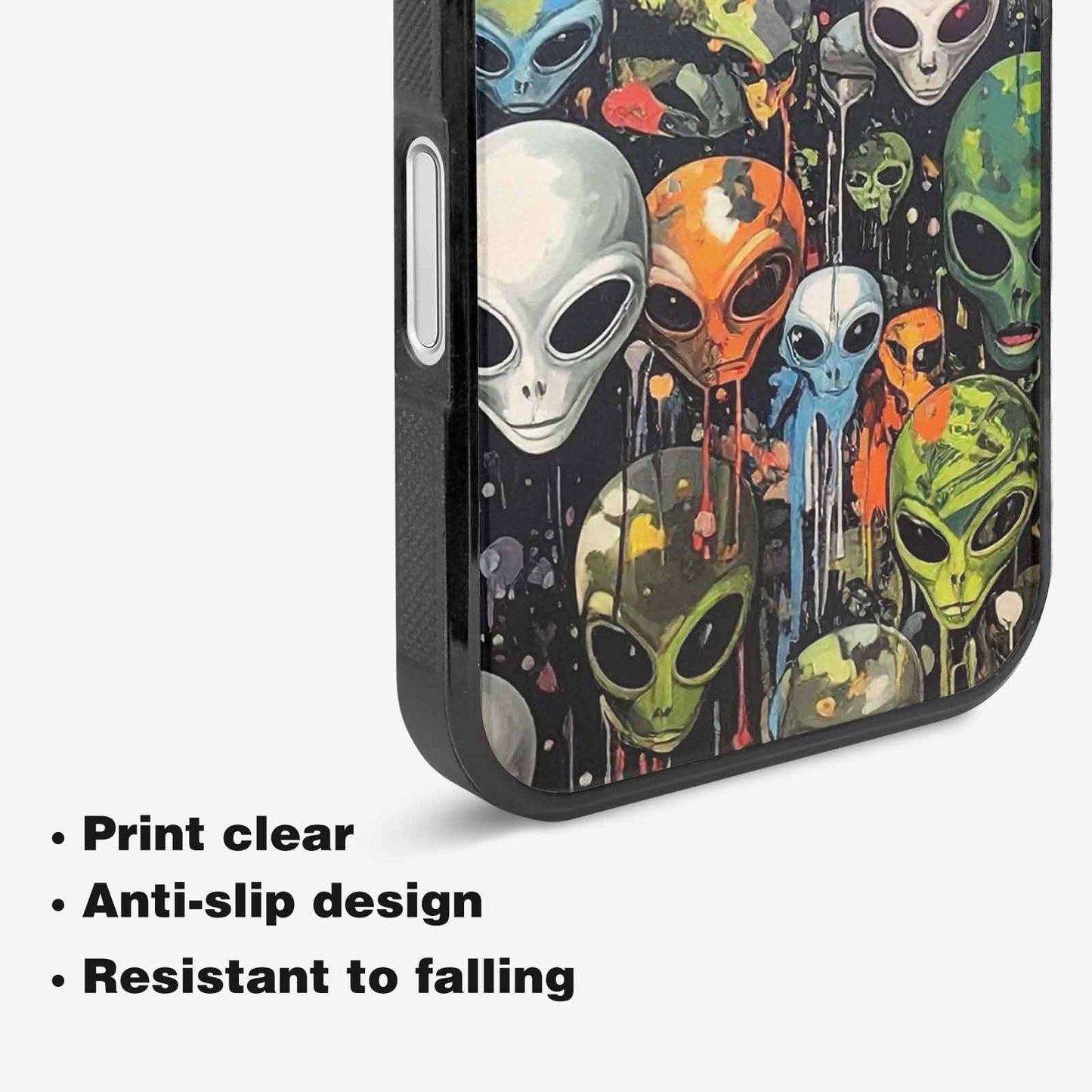 iPhone 16 Case — Aliens Camo Aliens Pattern Hundreds Of, Personalized Phone Case