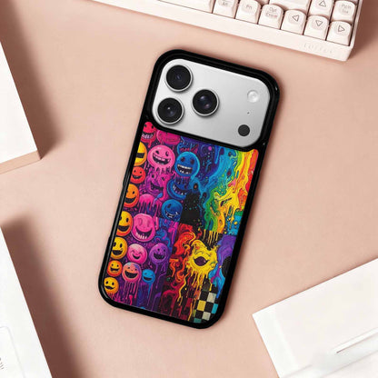 iPhone 17 Pro Case — Small Yellow Smiley Face Acid Original, Original Design Phone Case