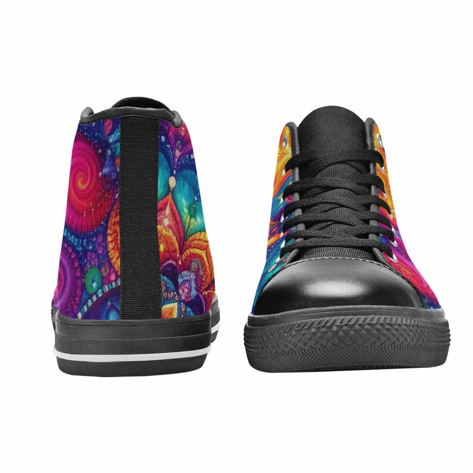 MEN'S Tie Dye Mandala High Top Canvas Grunge Shoes