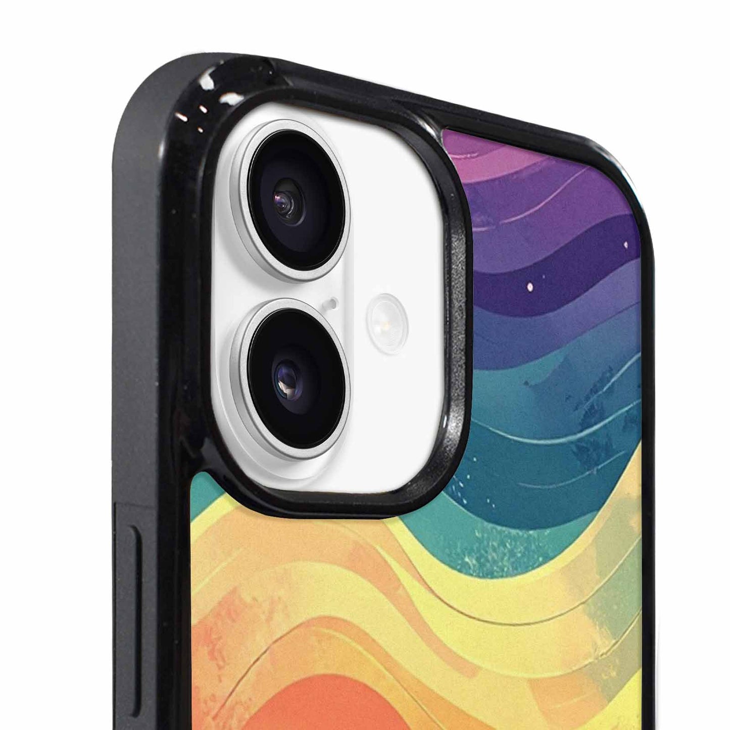 iPhone 17 Case — Glowing Camo Wave Camo, Personalized Phone Case