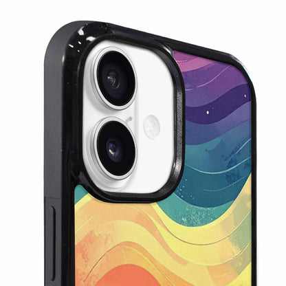 iPhone 17 Case — Glowing Camo Wave Camo, Personalized Phone Case