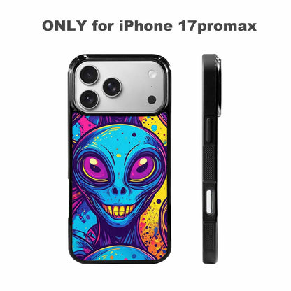 iPhone 17 Pro Max Case — Alien Ufo Cartoon Art Alien Scifi, Customized Protective Case