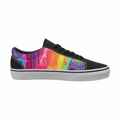 WOMEN'S Aliens  Tie Dye Lace-Up Canvas Aesthetic Shoes