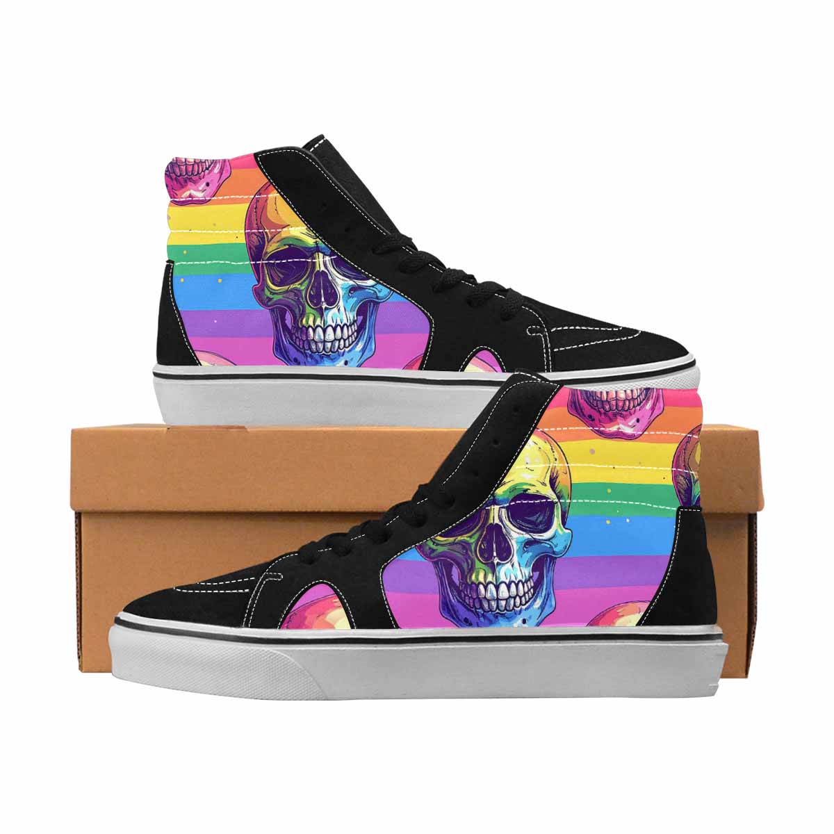 MEN'S Vibrant Skull Pattern Vibrant Colors Ferion