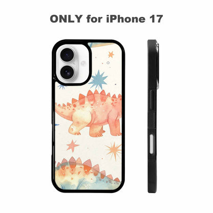 iPhone 17 Case — Retro Dinosaurs Star Galaxy Space, Unique Phone Case Design