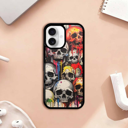 iPhone 17 Case — Rainbow From Skull\'s Mouth Gothic Skulls, Original Design Phone Case