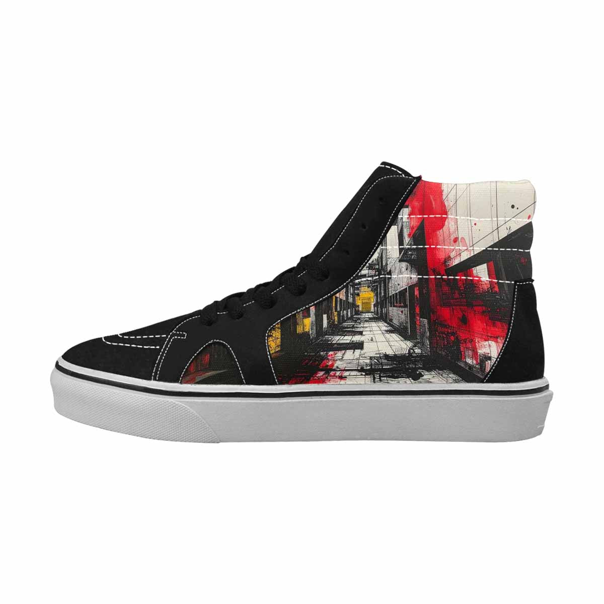 MEN'S Liminal Space Fragment High Top Canvas Dreamlike Shoes