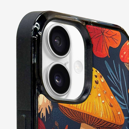 iPhone 16 Case — Bold Autumn Mushroom Bold Autumn Mushroom, Custom Print Case Cover