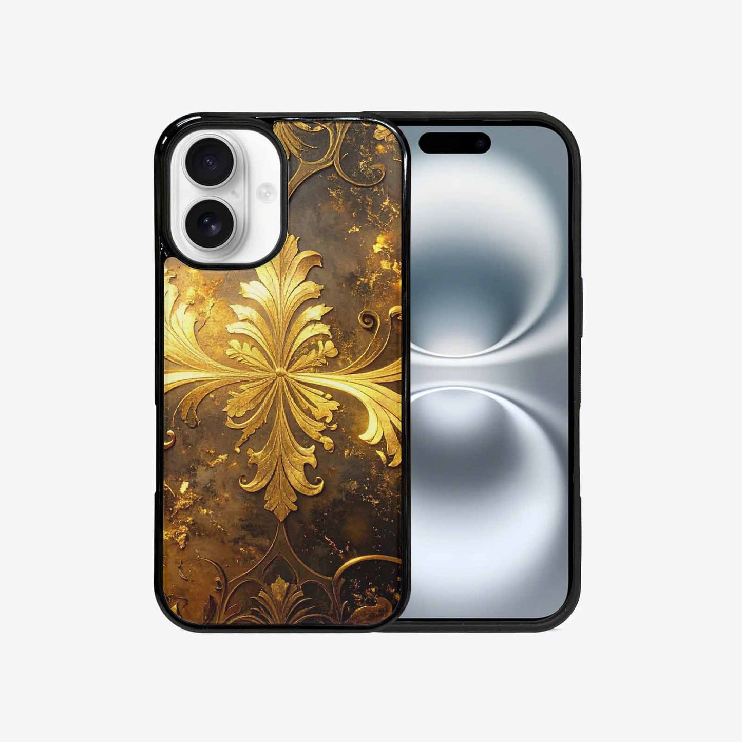 iPhone 16 Case — Klimt Gold Leaf Artwork Pattern, Custom Designed Case Cover