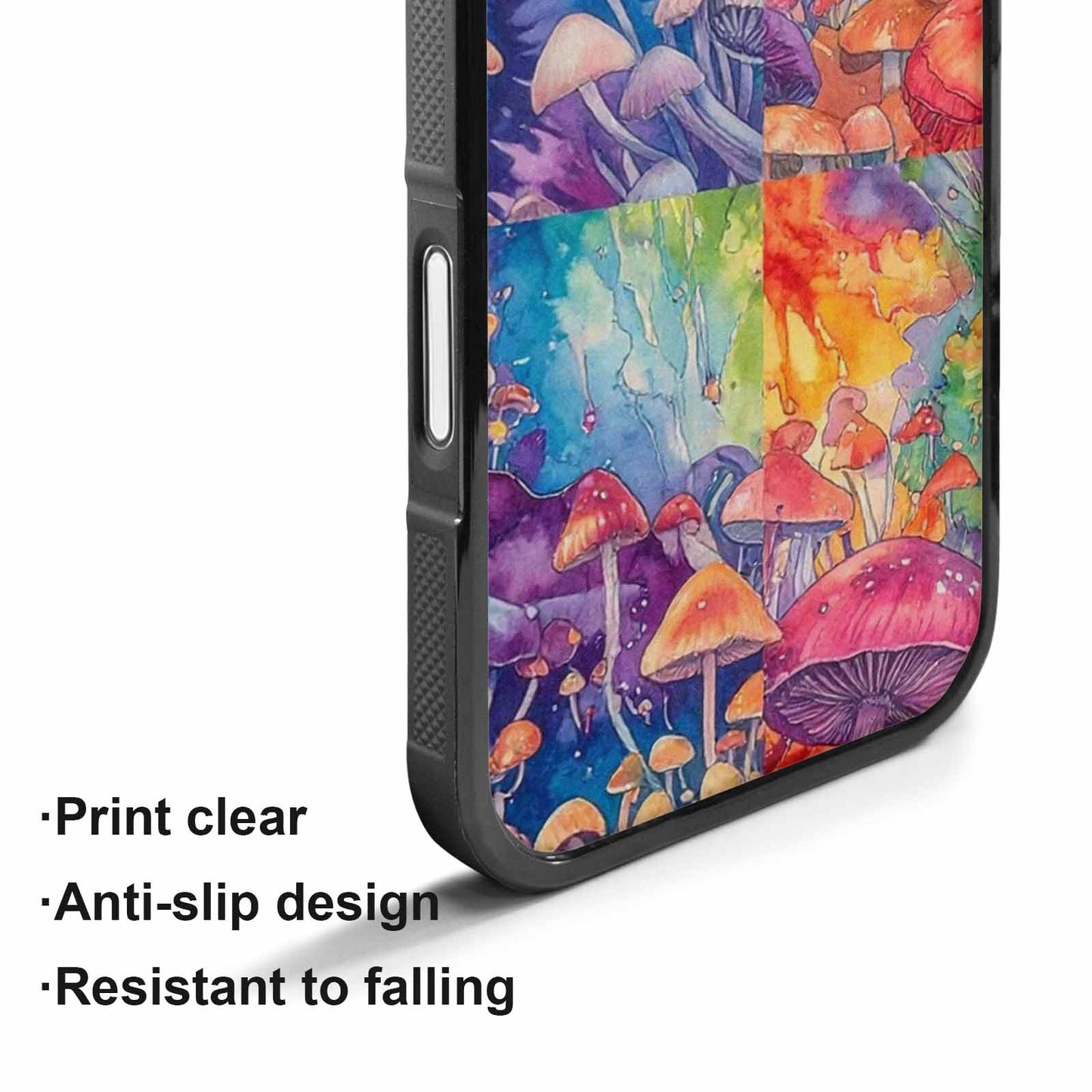 iPhone 17 Case — Mushrooms Tie Dyemushrooms Pat Tie Dye, Custom Phone Case