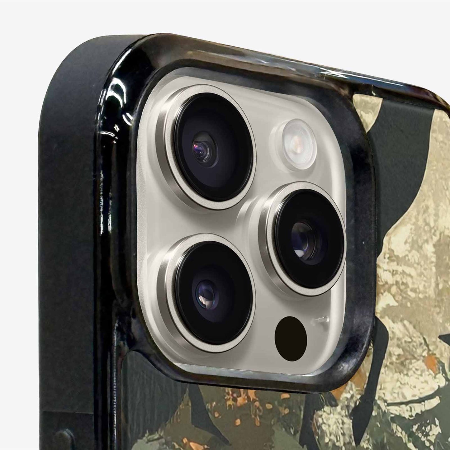 iPhone 16 Pro Max Case — Hunting Camouflage Pattern With Deer And, Custom Print Case Cover