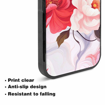 iPhone 15 Case — Marble Floral Custom, Custom Made Phone Cover