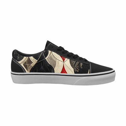 WOMEN'S Playing Card Suit Canvas Lace-Up Vivid Custom Shoes