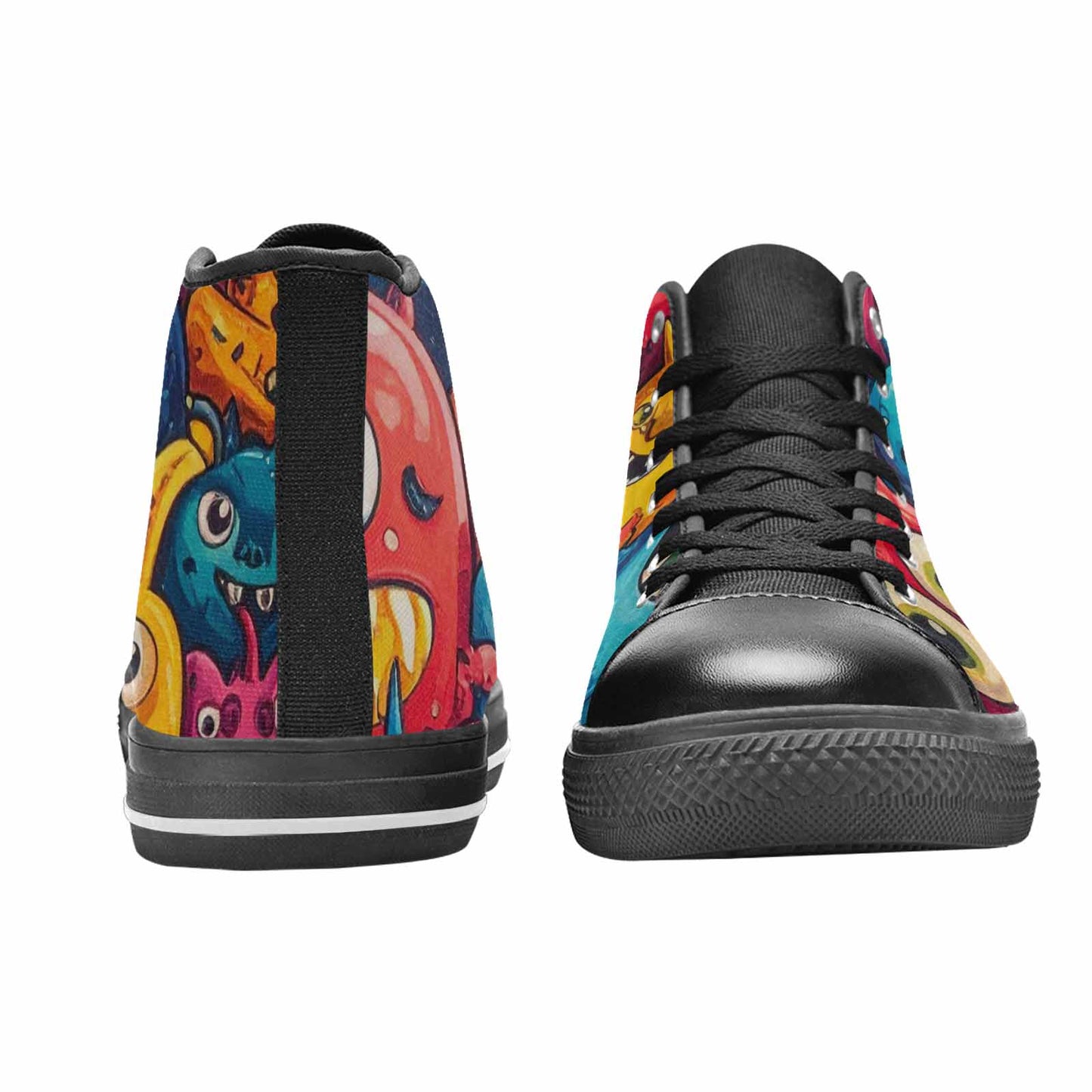 MEN'S Cartoon Monster Character High Top Canvas Cottagecore Shoes