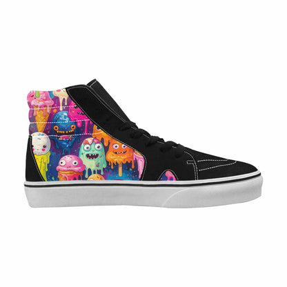 MEN'S Melting Ice Cream Monster High Top Canvas Aesthetic Shoes