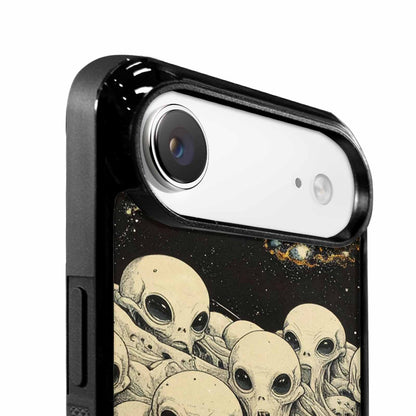 iPhone 17 Air Case — Melting Aliens Pattern Hundreds Of Alien, Custom Art Phone Cover