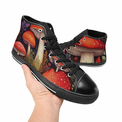 WOMEN'S Mushroom High Top Canvas Cottagecore Shoes