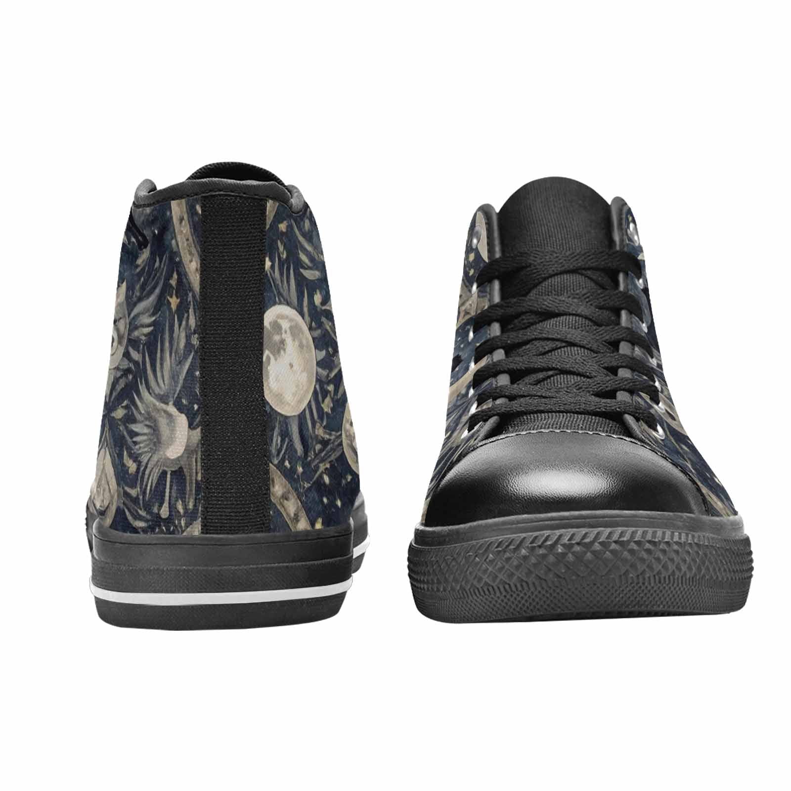 WOMEN'S Wolves Everywhere Collage High Top Canvas Surreal Custom Shoes