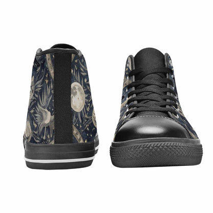 WOMEN'S Wolves Everywhere Collage High Top Canvas Surreal Custom Shoes