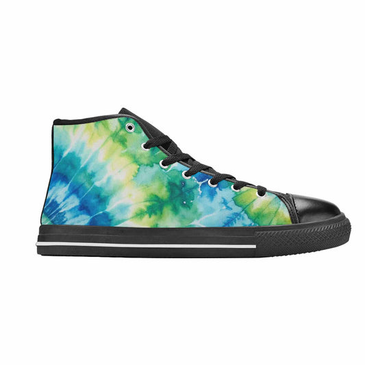 MEN'S Tie Dye Swirl High Top Canvas Dark Academia Shoes