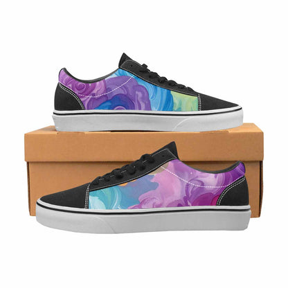 WOMEN'S Tie Dye Swirls Tie Lace-Up Canvas Grunge Shoes