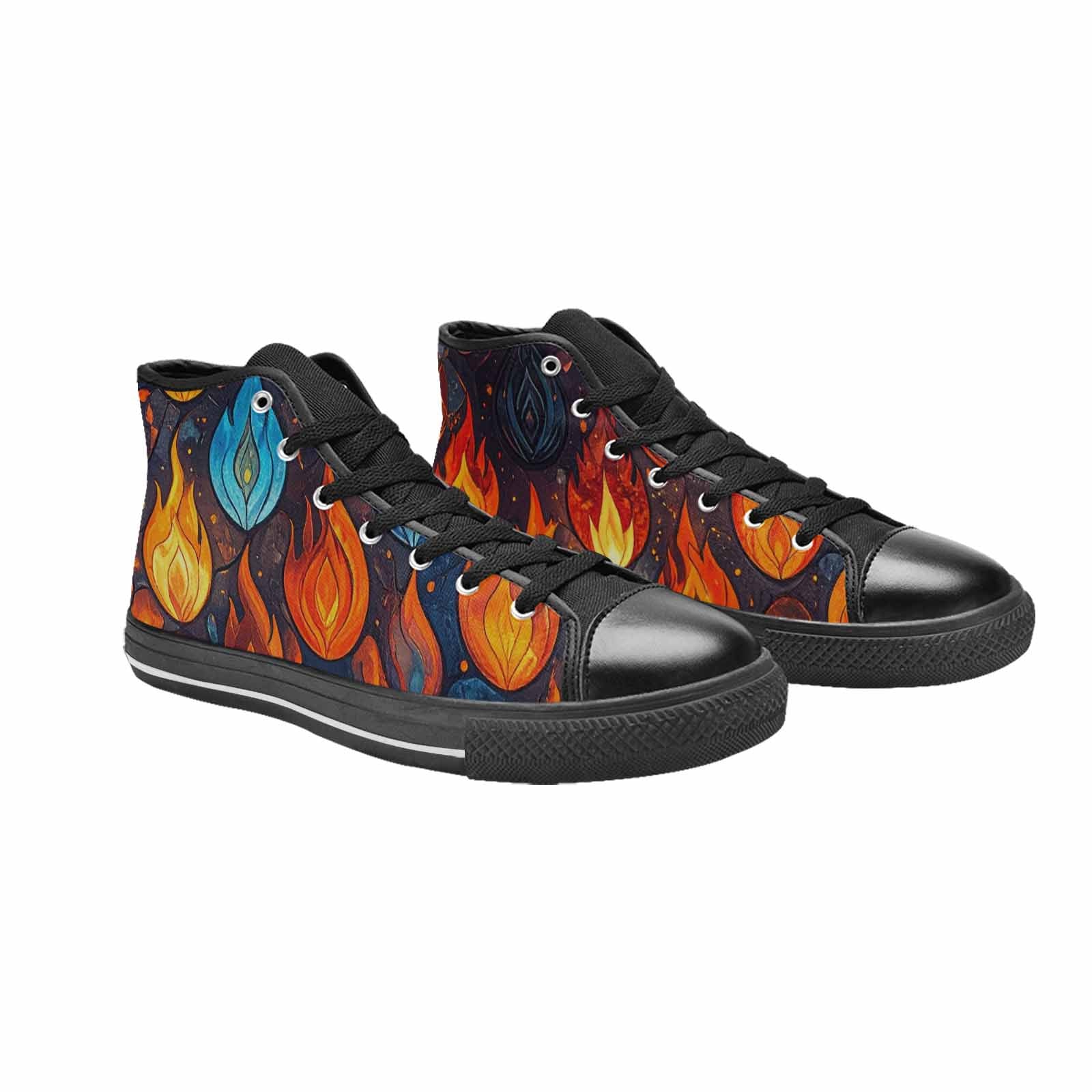 MEN'S Fire Flame High Top Canvas Dreamcore Shoes