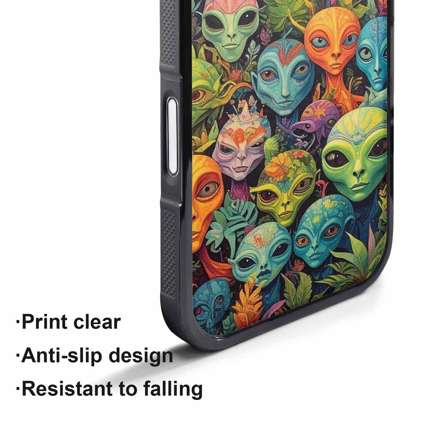 iPhone 17 Pro Max Case — Aliens Pattern Hundreds Of Alien Scifi, Custom Made Phone Cover