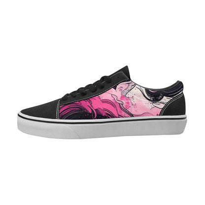 MEN'S Van Gogh Black & Pink Ink Canvas Boutique Kaleidoscope Custom Kicks