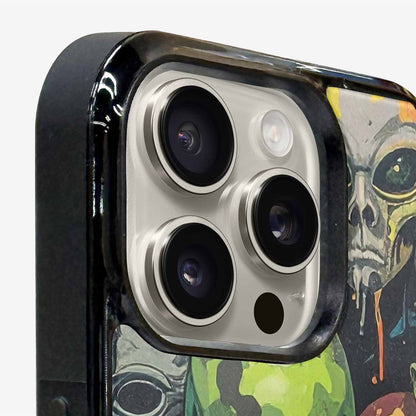 iPhone 16 Pro Case — Aliens Camo Aliens Pattern Hundreds Of, Original Design Phone Case