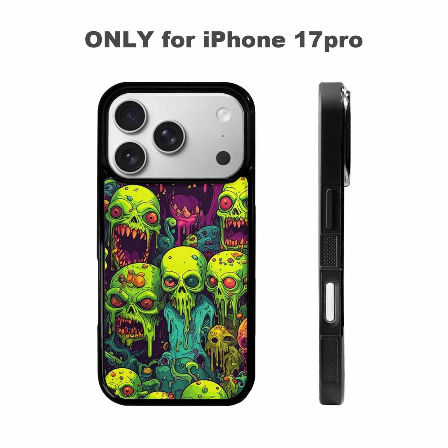 iPhone 17 Pro Case — Toxic Radioactive Creature Pattern Hundreds Original, Original Design Phone Case